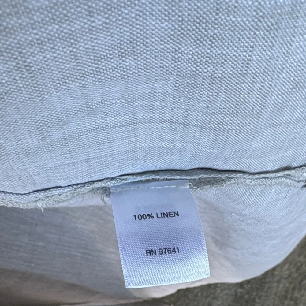 J. Jill Light Gray Linen Shirt - Picture 6 of 7